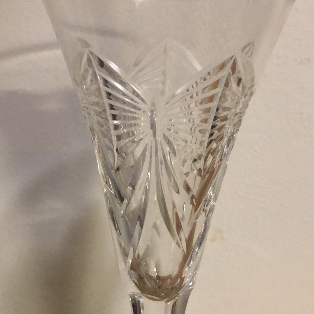 Two Waterford champagne flute. NWOT.